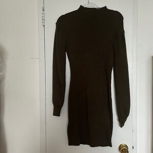 Green Sweater Dress